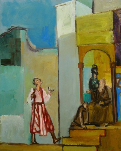 Joseph wird zu seinen Brüdern geschickt von Richard Contemporary Artist Mcbee